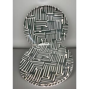 Room Essentials 9” Melamine Salad Plates 4 Piece Set Olive Green